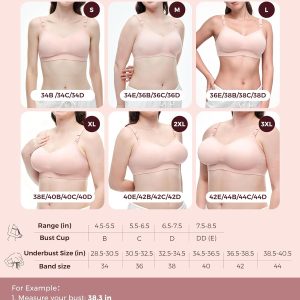 Momcozy 4-in-1 Hands-Free Pumping Bra with Cooling Fabric & Jelly-Strip Support, Nursing & Breast Pump Bra for All-Day Wear