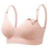 Momcozy CoolFit Nursing Bras for Breastfeeding, Fixed Padding Ultra Stretch Seamless Jelly Strip Maternity Bra, Wireless