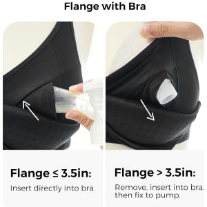 Momcozy Hands-Free Pumping Bra, Wireless & Seamless HF010 Breast Pump Bra, Breathable Tencel™ Fabric & Fully Fixed Cups