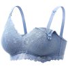 Momcozy Lace Nursing Bra, Wirefree Padded Nursing Bras for Breastfeeding, V Neck Maternity Bra for Pregnancy, Soft Lace