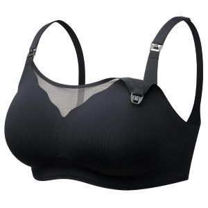 Momcozy Nursing Bras for Breastfeeding, Breathable Mesh Nursing Bras Comfort Maternity Bra Wireless Pregnancy Sleep Bra