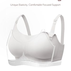 Momcozy Nursing Bras for Breastfeeding, Seamless Ultra Comfort Maternity Bra with Performax™ Technology U Neck Pregnancy Bra