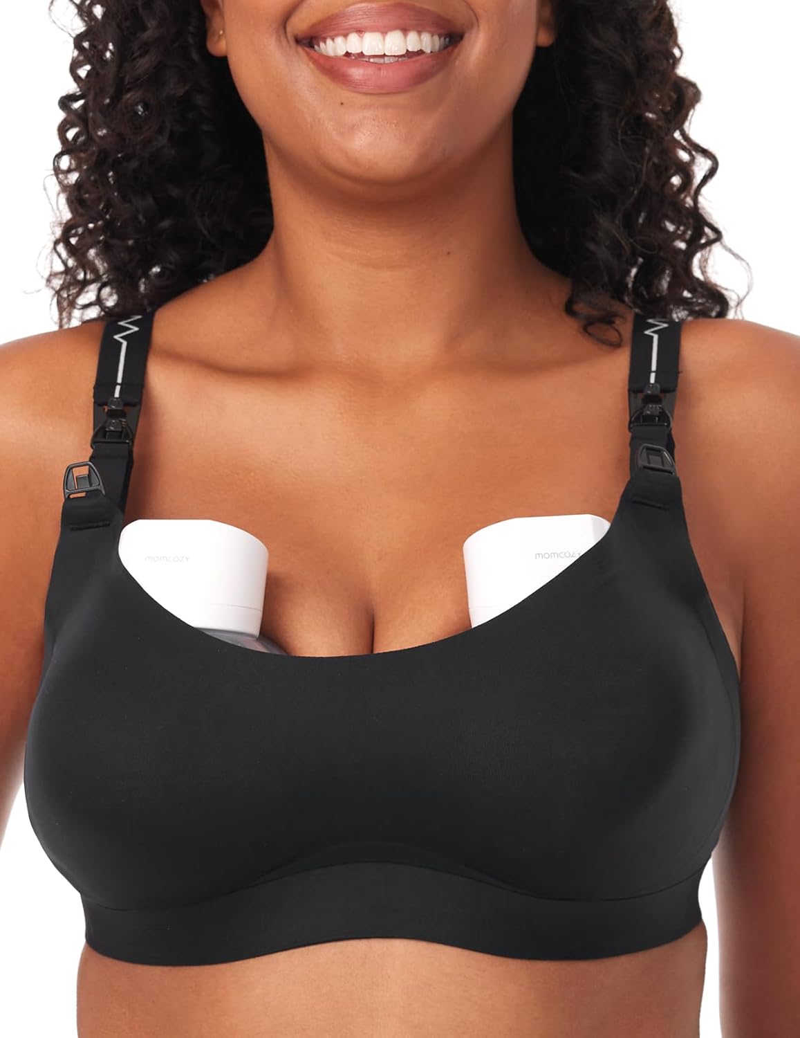 Momcozy Pumping Bra for Wearable Breast Pump, Nursing & Pumping Bra in One, Hands Free Pump Bra Suitable for M5, S12 Pro, etc