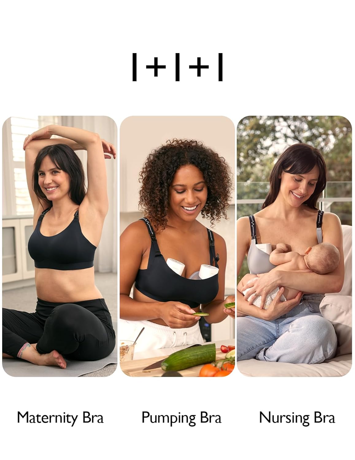 Momcozy Pumping Bra for Wearable Breast Pump, Nursing & Pumping Bra in One, Hands Free Pump Bra Suitable for M5, S12 Pro, etc