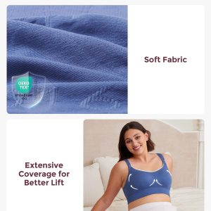 Momcozy Pumping Bra Hands Free, All-in-One Nursing Bras for Breastfeeding & Pumping, Fixed Padding for Enhanced Shape