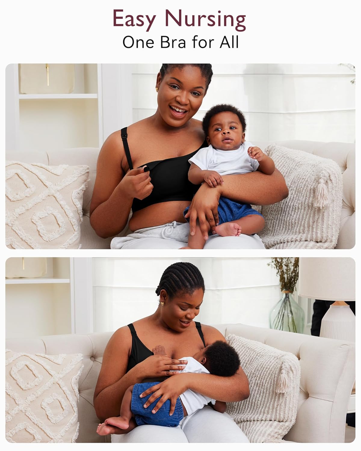 Momcozy Pumping Bra, Pumping Bra Hands Free All Day Wear Pumping & Nursing Bra in One Holding Breast Pump for Spectra, Medela