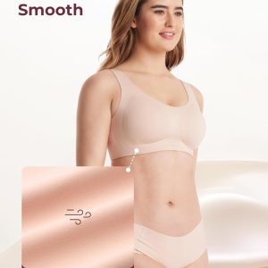 Momcozy Seamless Comfort Bra, Wireless Full-Coverage Everyday Wear, Invisible All-Day Support