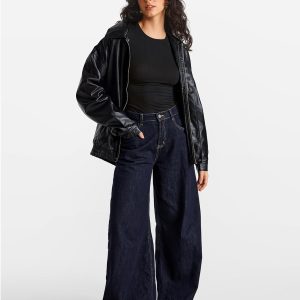 Natrelax Long Sleeve Shirts for Women Modal Ribbed Going Out Tops Crewneck Sleep Pajamas Tight Casual T-Shirts