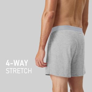 Natural Feelings Men's Boxer Short Bamboo Viscose Boxers for Men Loose Fit Mens Soft Underwear Breathable Boxers for Men Pack