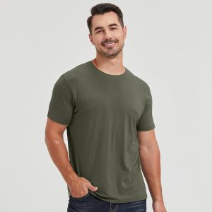 netdraw Men's Ultra-Soft Viscose Bamboo Cotton T-Shirt, Crew Neck Short Sleeve Casual Lounge Dressy Undershirt Tee