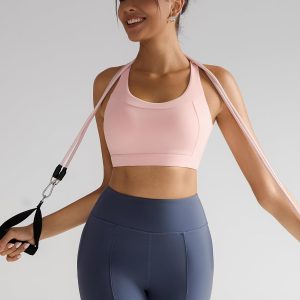 RUNNING GIRL Sports Bra for Women,Adjustable Straps Molded Cup High Impact Sports Bras for Women with Sewn in Pads