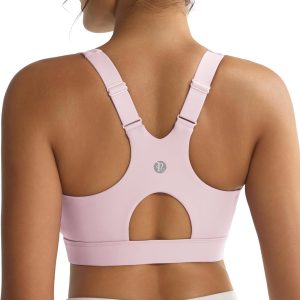 RUNNING GIRL Sports Bra for Women,Adjustable Straps Molded Cup High Impact Sports Bras for Women with Sewn in Pads