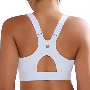 RUNNING GIRL Sports Bra for Women,Adjustable Straps Molded Cup High Impact Sports Bras for Women with Sewn in Pads