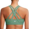 RUNNING GIRL Sports Bra for Women High Support, Criss-Cross Back Padded Strappy Sports Bras Yoga Bra with Removable Cups