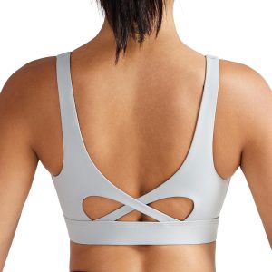 RUNNING GIRL Sports Bra for Women High Support, Molded Cup High Impact Sports Bras with Sewn in Pads Workout Running Bra