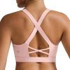 RUNNING GIRL Sports Bra for Women High Support,Molded Cup High Impact Sports Bras with Sewn in Pads
