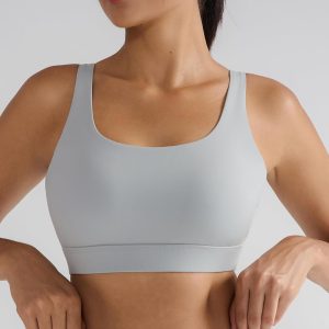 RUNNING GIRL Sports Bra for Women High Support, Molded Cup High Impact Sports Bras with Sewn in Pads Workout Running Bra