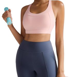 RUNNING GIRL Sports Bra for Women High Support,Molded Cup High Impact Sports Bras with Sewn in Pads