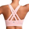 RUNNING GIRL Sports Bra for Women High Support,Molded Cup Strappy Running High Impact Sports Bras for Women