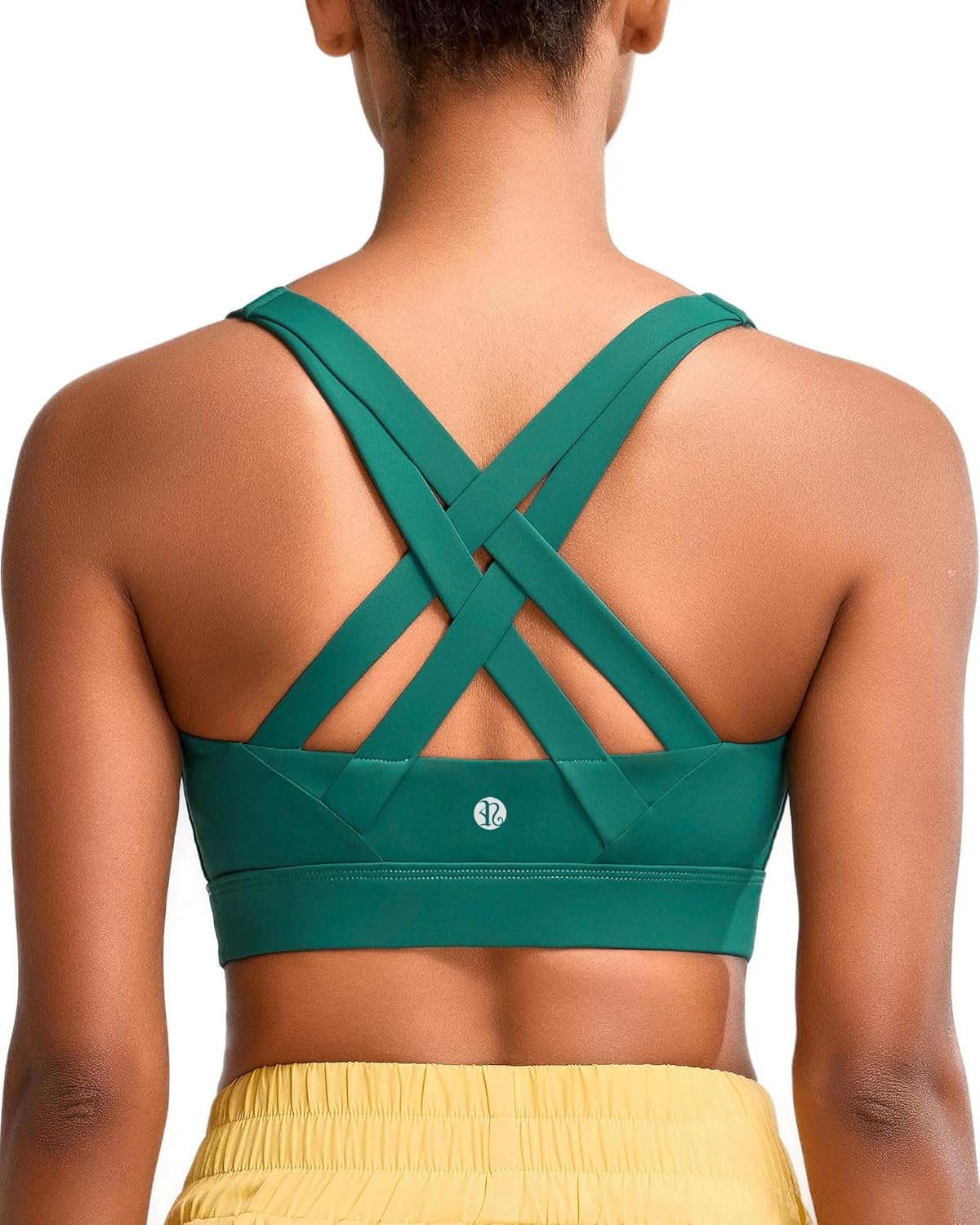 RUNNING GIRL Sports Bra for Women High Support,Molded Cup Strappy Running High Impact Sports Bras for Women