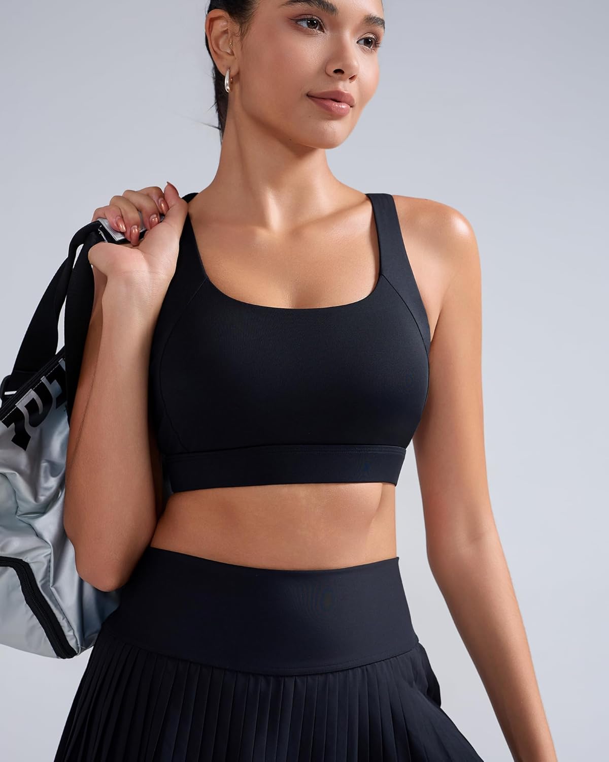 RUNNING GIRL Sports Bras for Women High Support,Adjustable Racerback Molded Cup Sports Bra Yoga Athletic Workout Bra