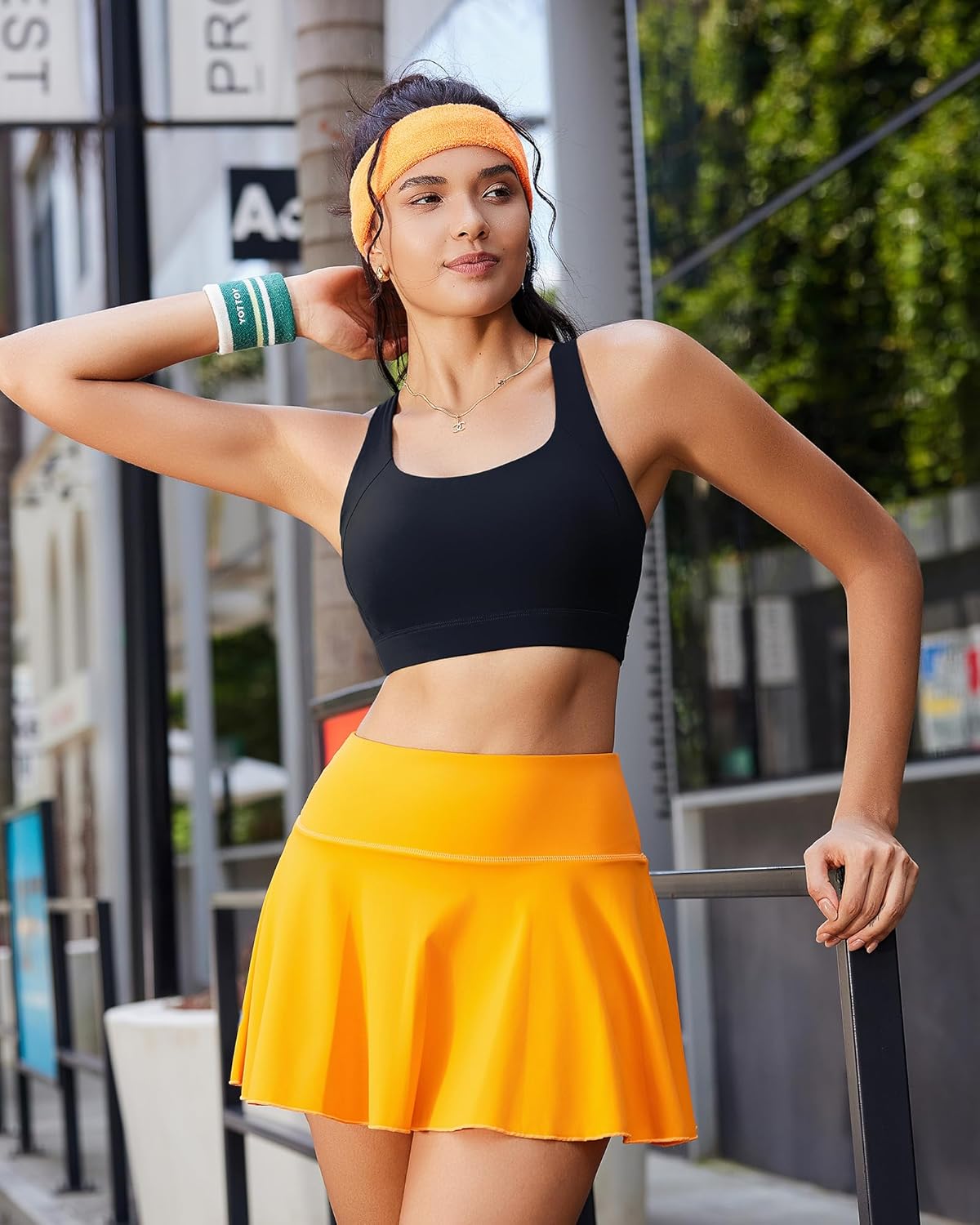 RUNNING GIRL Sports Bras for Women High Support,Adjustable Racerback Molded Cup Sports Bra Yoga Athletic Workout Bra