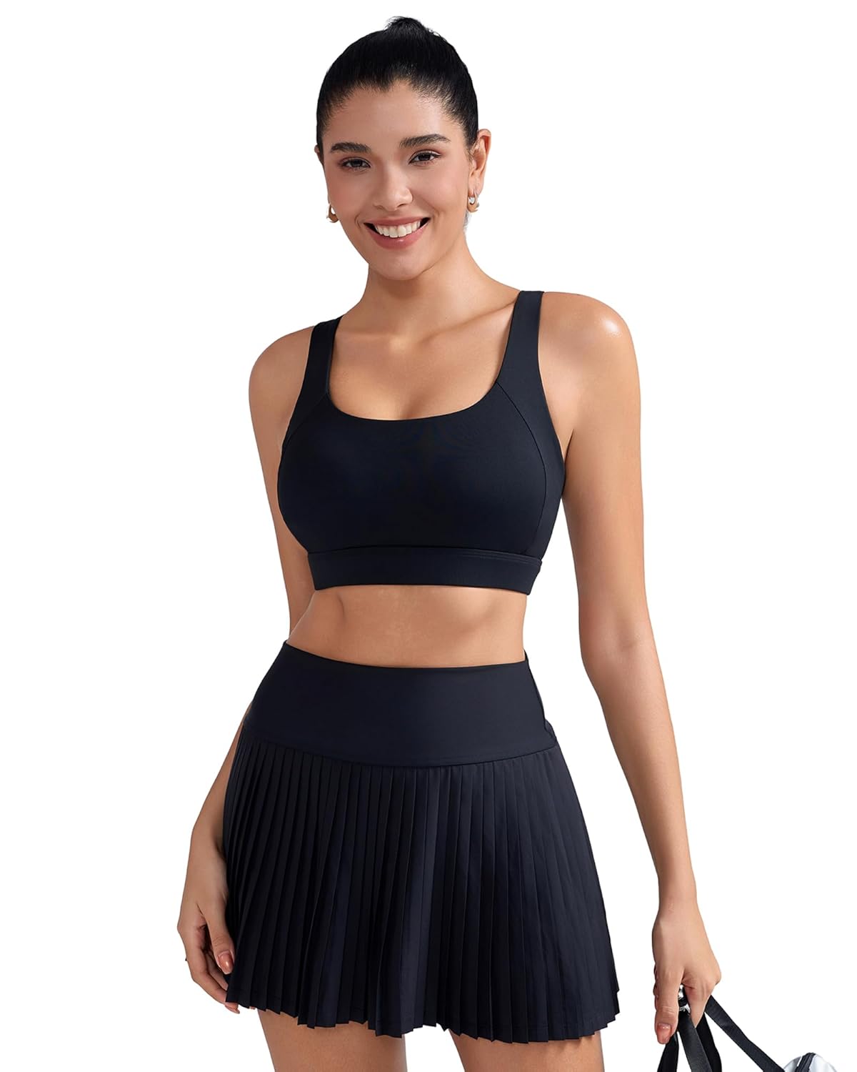 RUNNING GIRL Sports Bras for Women High Support,Adjustable Racerback Molded Cup Sports Bra Yoga Athletic Workout Bra