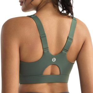 RUNNING GIRL Sports Bras for Women High Support,Adjustable Racerback Molded Cup Sports Bra Yoga Athletic Workout Bra