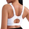 RUNNING GIRL Sports Bras for Women High Support, Adjustable Straps High Impact Molded Cup Sports Bra with Sewn in Pads