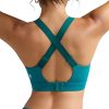 RUNNING GIRL Sports Bras for Women High Support, Adjustable Straps Hook Back Sports Bras for Women with Sewn in Pads
