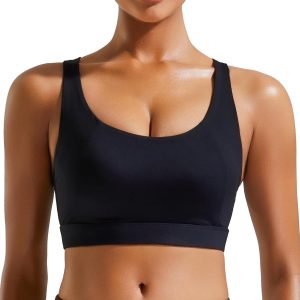 RUNNING GIRL Sports Bras for Women High Support, High Impact Racerback Molded Cup Sports Bra Workout Yoga Bras