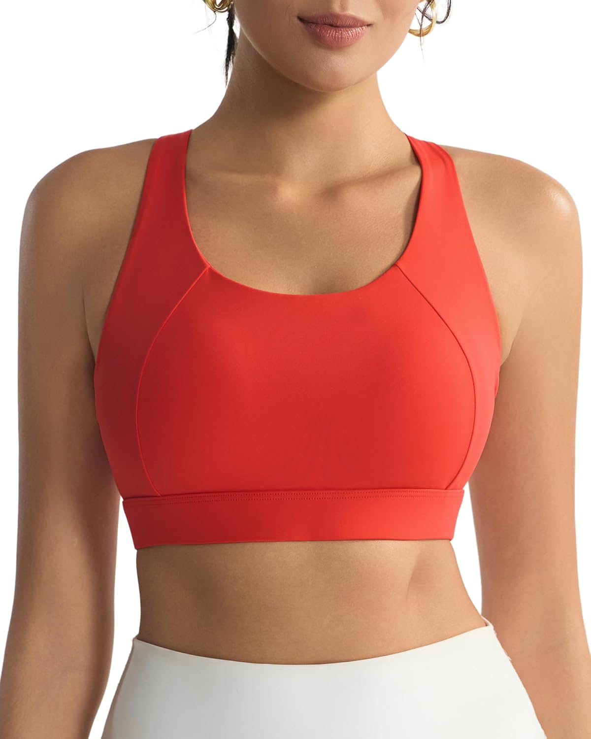 RUNNING GIRL Sports Bras for Women High Support, High Impact Racerback Molded Cup Sports Bra Workout Yoga Bras