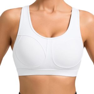 RUNNING GIRL Sports Bras for Women High Support Moulded Cup High Impact Sports Bras Racerback Workout Running Yoga Bra