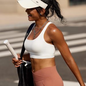 RUNNING GIRL Sports Bras for Women High Support Moulded Cup High Impact Sports Bras Racerback Workout Running Yoga Bra