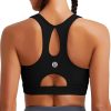 RUNNING GIRL Sports Bras for Women High Support,Racerback Running Bra Molded Cup Sports Bra with Sewn in Pads