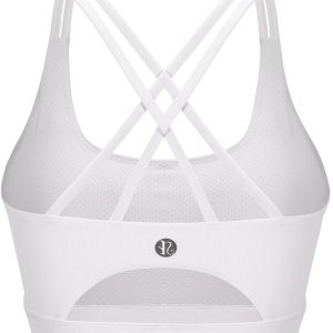 RUNNING GIRL Sports Bras for Women,Padded Sports Bra Tank Top Sexy Crisscross Back High Impact Longline Workout Yoga Bra