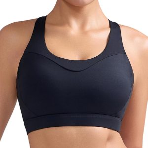 RUNNING GIRL Sports Bras for Women, Racerback Molded Cup Sports Bra with Sewn in Pads for Workout Pilate and Casual