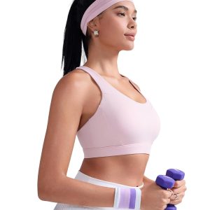 RUNNING GIRL Sports Bras for Women, Racerback Molded Cup Sports Bra with Sewn in Pads for Workout Pilate and Casual