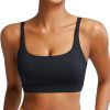 RUNNING GIRL Sports Bras for Women,Square Neck Sports Bra Medium Support Yoga Bra Workout Crop Top with Removable Cups