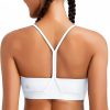 RUNNING GIRL Sports Bras for Women,Y-Back Medium Support Workout Sports Bra Padded Racerback Supportive Bras Push up