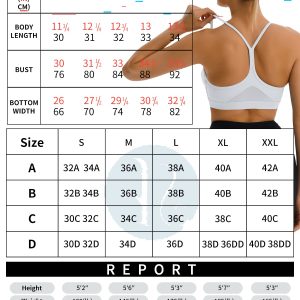 RUNNING GIRL Y-Back Sports Bras for Women, Medium Impact Wirefree Padded Bra Workout Crop Top Longline Sports Bra Push up