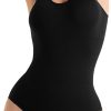 SHAPERMINT Bodysuits for Women - Body Shaper Tummy Control Bodysuit, Shapewear Bodysuits for Women, Scoop Neck Plus Size