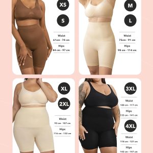 SHAPERMINT Shapewear for Women - High-Waisted Shapewear Tummy Control Shorts, Faja Body Shaper, Underwear for Women