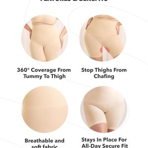 SHAPERMINT Shapewear for Women - High-Waisted Shapewear Tummy Control Shorts, Faja Body Shaper, Underwear for Women