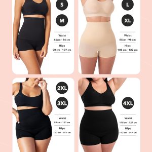 SHAPERMINT Tummy Control Shapewear - Body Shaper Tummy Control Boyshort, Body Shaper for Women, Plus Size Shapewear