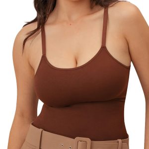 SHAPERMINT Womens Tops - Scoop Neck Cami Body Shaper for Women, Shapewear Tummy Control, Camisole Tank Tops for Women