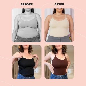 SHAPERMINT Womens Tops - Scoop Neck Cami Body Shaper for Women, Shapewear Tummy Control, Camisole Tank Tops for Women