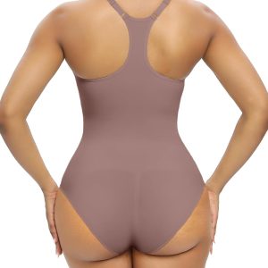 SHAPERX Bodysuit for Women Tummy Control Shapewear Racerback Seamless Sculpting Body Shaper Tank Top