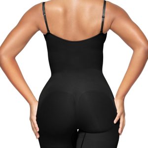 SHAPERX Open Bust Shapewear Tummy Control Bodysuits for Women Seamless Compression High Waisted Body Shaper