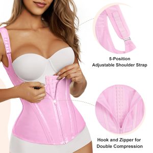 SHAPERX Waist Trainer Corset for Women Tummy Control Sport Girdle Hourglass Waist Cincher Body Shaper with Steel Boned